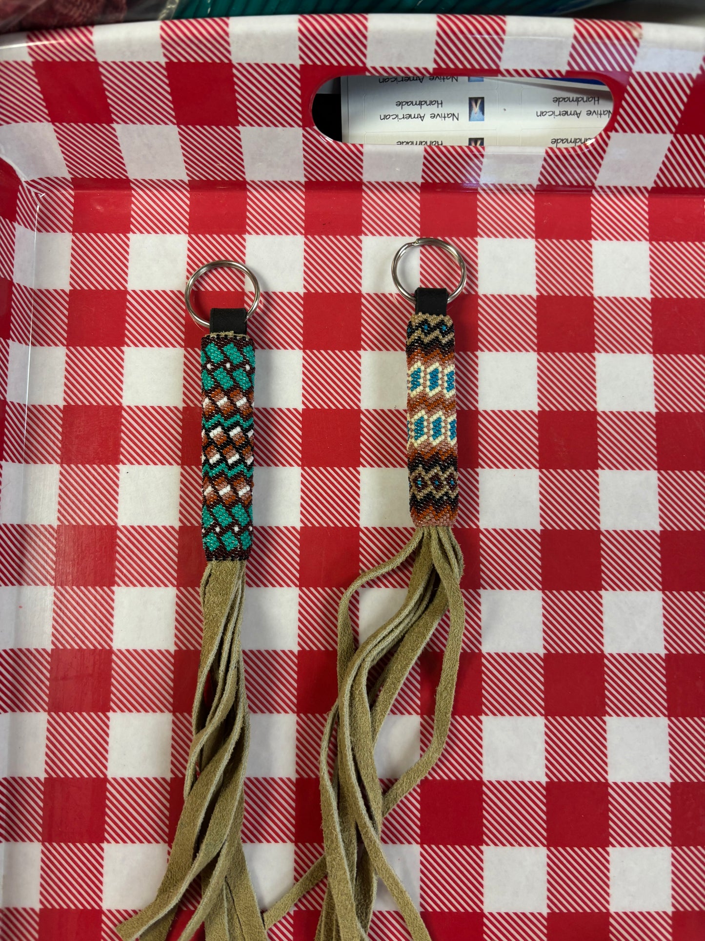 Keyring beaded/TH25