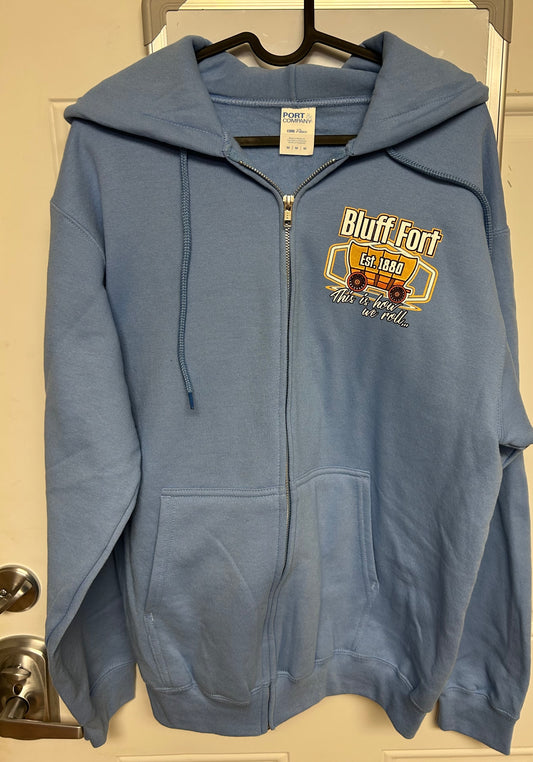 Hoodie zip"...WeRoll"/L